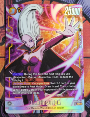 Dr. Arinsu : DA FB06-072 Alternate Art Dragon Ball Card Rivals