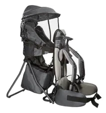 New! ClevrPlus Cross Country Child Carrier Baby/Todd Backpack GRAY~NIB CRS600213