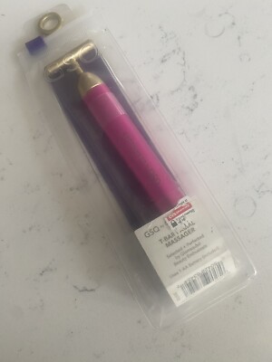 GSQ by Glamsquad - Vibrating T-Bar Facial Massager - Pink NEW -Uses 1 AA Battery