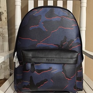 NWT! $550- Authentic Coach Large Charles Backpack In Blue ...