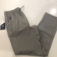 NEW Gap Kids Hybrid Grey Elastic Zip Pockets Pants Sz XL