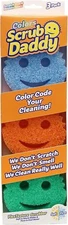Scrub Daddy Color Sponges 3-Pack – Scratch-Free, Odor Resistant, BPA-Free