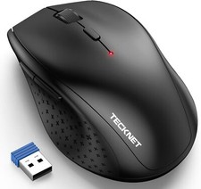 TECKNET Wireless Mouse 2.4G USB  6-Level 4800 DPI  30-Month Battery Life