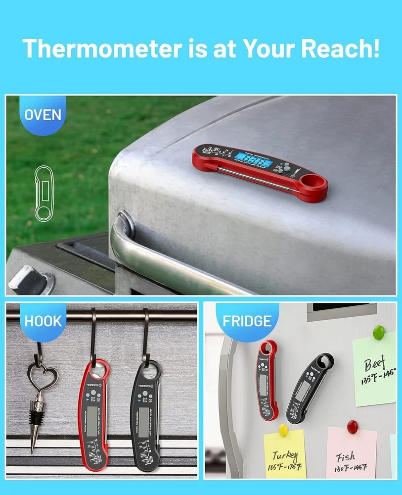 Meat Thermometer Digital, Instant Read Food Thermometers for Kitchen Cooking ... Meat Thermometer Digital, Instant Read Food Thermometers for Kitchen Cooking ...