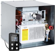 RV Tankless Water Heater 48,000 BTU Instant Hot Water 12 V Propane Gas W/0 Door