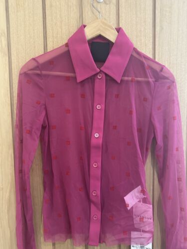 GIVENCHY Pink Sheer Blouse Size Small GENUINE RRP £570 #U6 - Picture 3 of 7
