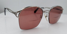 Tura 480 Silver Oval Half-Rim Metal Sunglasses Japan FRAMES ONLY