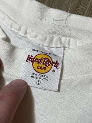 T-shirt Vintage Hard Rock Café San Francisco - Blanc - Taille L - Occasion Parfait état