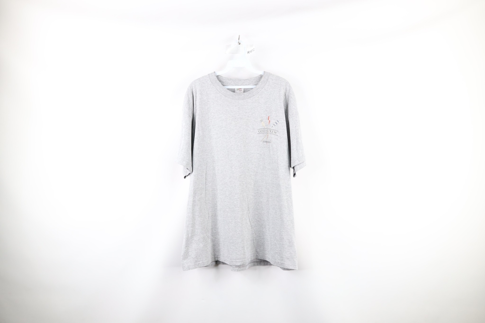 FILA T shirt vintage streetwear uomo XL Spell Out God's Crew canottaggio double face