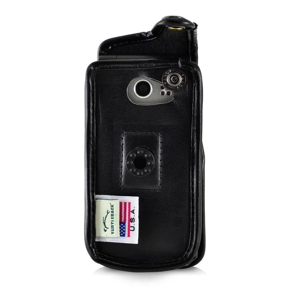 LG Exalt LTE VN220 4G Funda de Cuero Negra con Trinquete, Clip de Cinturón Extraíble Foto 3 de 4