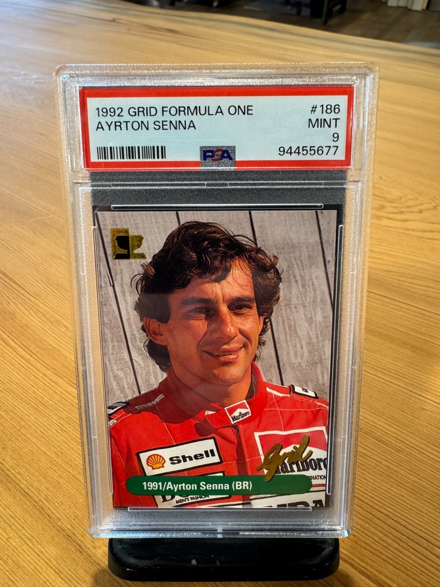 1992 GRID MOTORCARD FORMULA ONE AYRTON SENNA #186 PSA MINT 9 | eBay