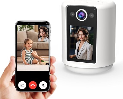 VSTARCAM Indoor Video Baby Monitor, 2.4'' Screen, 360° PTZ, AI Detection