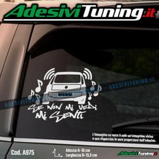 Adesivo Se non mi vedi mi senti Punto Evo - Sticker Decal