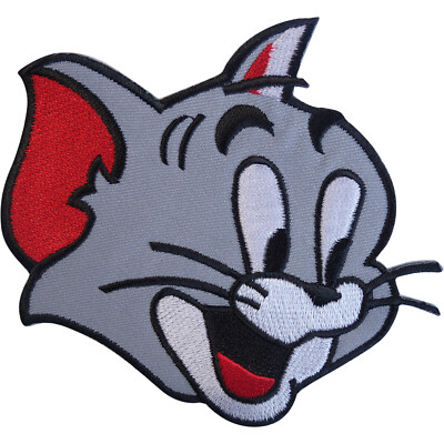 Tom Aufnäher von Tom und Jerry Eisen Aufnähen bestickt Abzeichen Stickapplikation