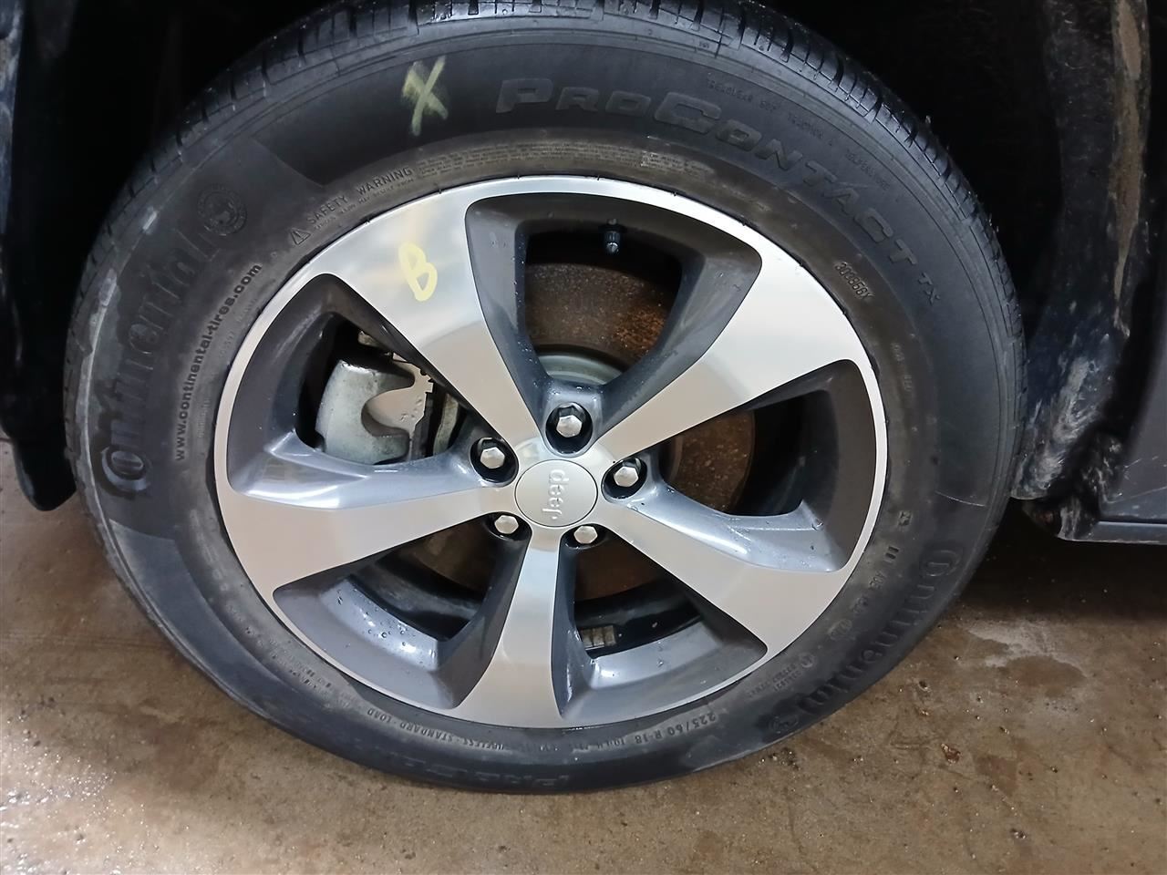 Aluminum 18x7 5x110mm 5XT121STAA Wheel Fits 2019 Jeep Cherokee 2979266