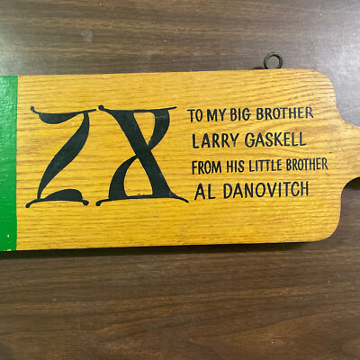 Vintage 1959 Zeta Chi Fraternity Paddle With Jalopy Car sn15245 | eBay