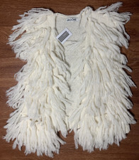 Chaleco Intermix St. Roche Mujer Excl Apaca Shag Marfil Talla Pequeña Perú