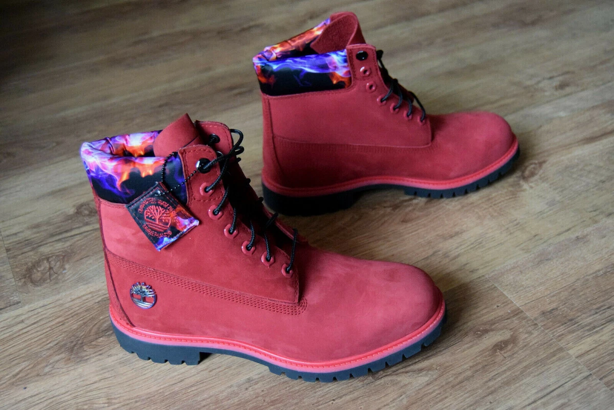 Fire red timberlands deals
