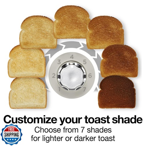 Proctor Silex Plastic 2 Slice Toaster, Bagel, Defrost and Cancel Buttons, Bro - Picture 5 of 5
