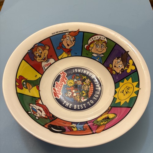KELLOGG'S 1996 colorful bowl approx. 7" GREAT COLORS!!! VINTAGE SASCO