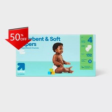 Disposable Diapers - Size 4 - 132ct - up up  