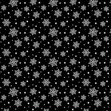 Feline Drive Fabric COUNTRY CHRISTMAS Jolly Snow Black Fat Quarter 18"x22" FQ