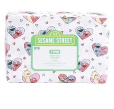 SESAME STREET ELMO Valentines Day TWIN SIZE SHEET SET 2025-2026