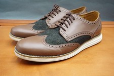 Cole Haan Shoes Mens Size 11 US Brown Leather Grand.OS Wingtip Sneakers Vietnam