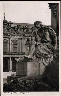 20039579 - 8700 Wuerzburg Wuerzburg, Walter v. d. Vogelweide, Emil Hartmann