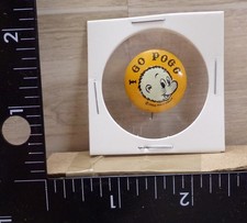 VINTAGE 1956 I GO POGO SKUNK WORKS PIN PINBACK BUTTON LAPEL ON FLIP