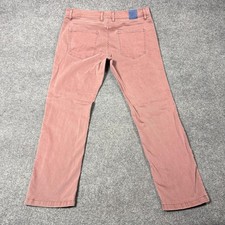 Mugsy Rons Jeans Mens 38x32 Pink Medium Wash Straight Stretch Denim Pants Mugsy Rons Jeans Mens 38x32 Pink Medium Wash Straight Stretch Denim Pants