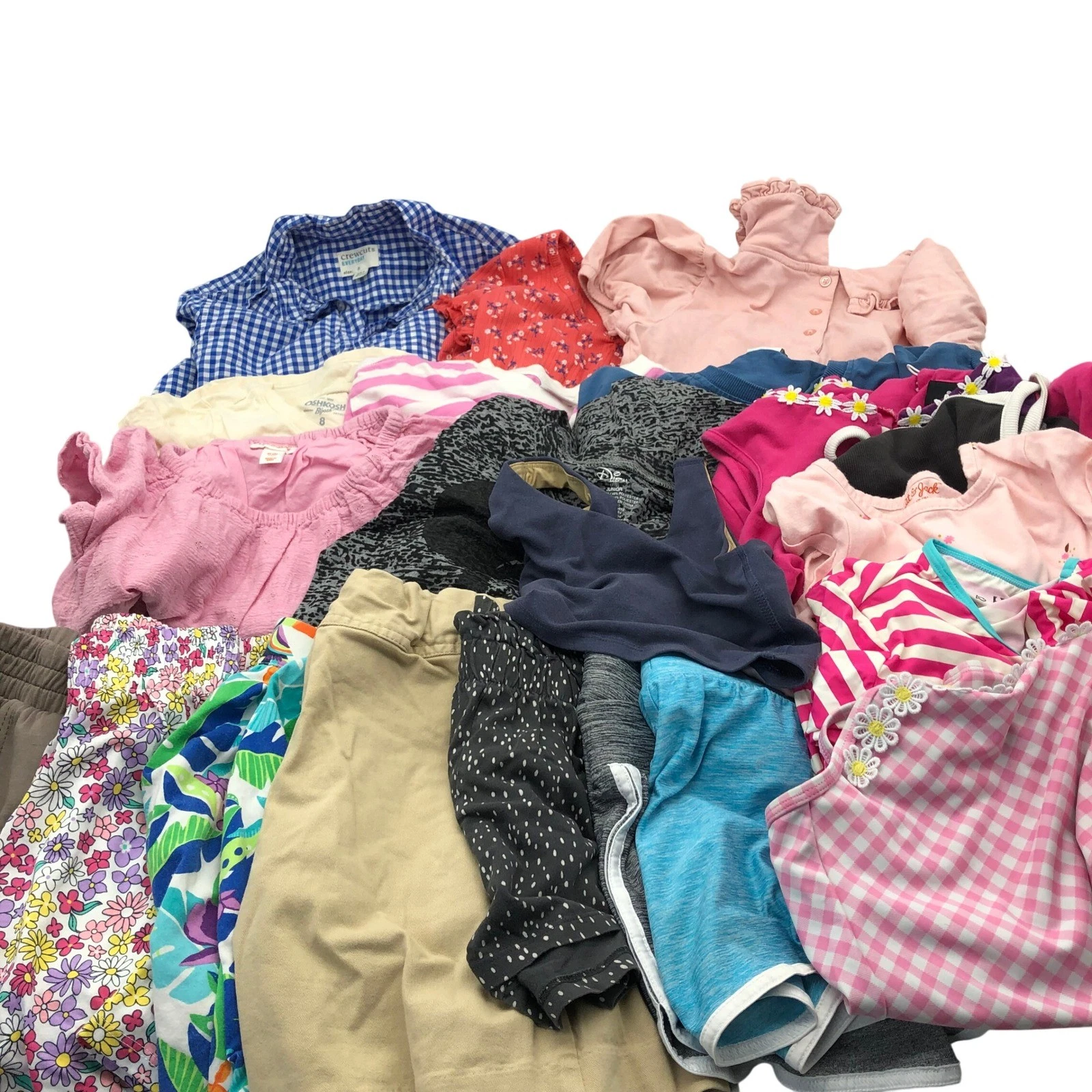Girls Size 8 (M) Spring Summer Clothing BUNDLE Short Sleeve Tees Dresses Shorts