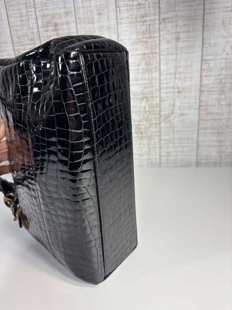 GIVENCHY embossed enamel black mini handbag thumbnail 6