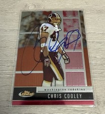 2008 Topps Finest #87 Chris Cooley Signed Autographed Card Washington Redskins