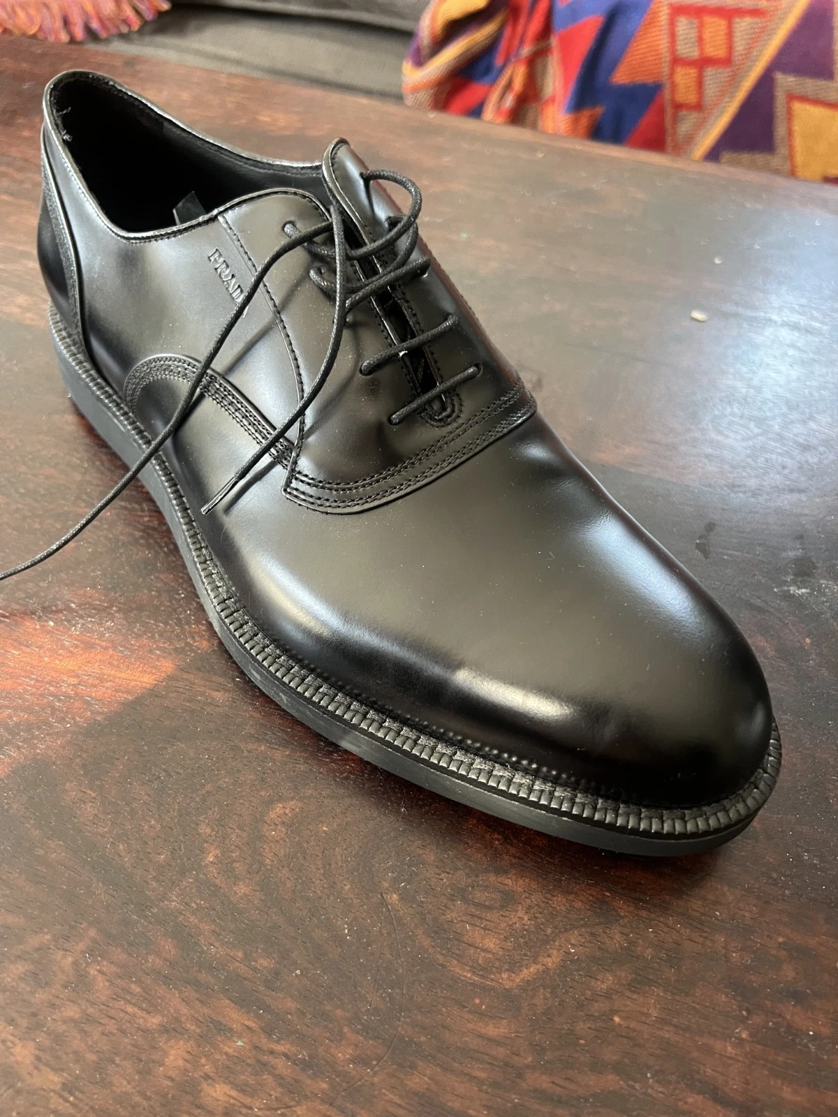 Prada Calzature Uomo - Spazzolato Rois, Size 9.5