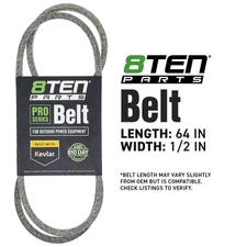 8TEN Belt with Kevlar for Cub Cadet CC760 CC760ES CC800 954-04145A 64 x 1/2
