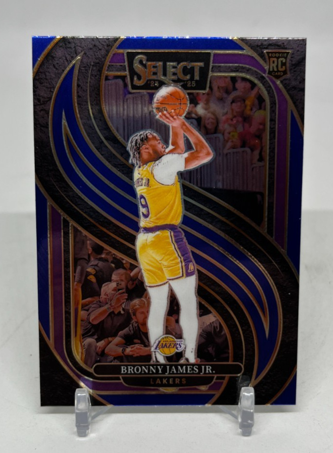 2024-25 Panini Select Bronny James Jr. Premier Level #179 Retail Blue RC