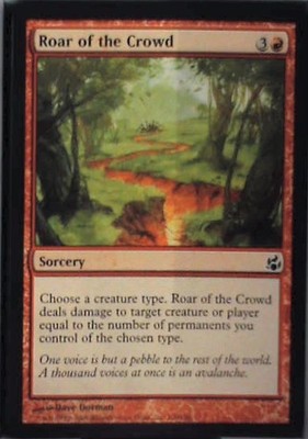 Roar of the Crowd - Morningtide: #100, Magic: The Gathering Nm C278