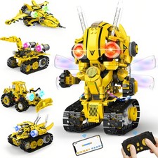 Robot Building Kit STEM Gifts for Boy Ages 8-13 with App  Remote Control, 5 in1