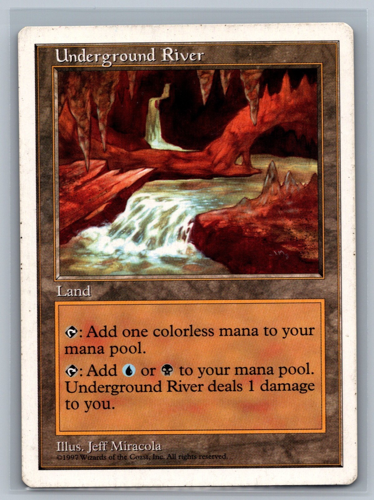 Magic The Gathering 5th Edition Underground River MTG TCG CCG Fifth