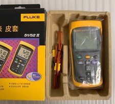 FLUKE 52-II 60HZ DUAL DIGITAL THERMOCOUPLE THERMOMETER /NEW SEALED/FREE SHIPPING
