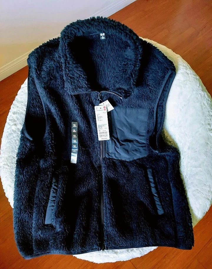 Jaqueta UNIQLO Sherpa Colete Polar Jaqueta de Lã Tamanho X-Grande - Imagem 4 de 4