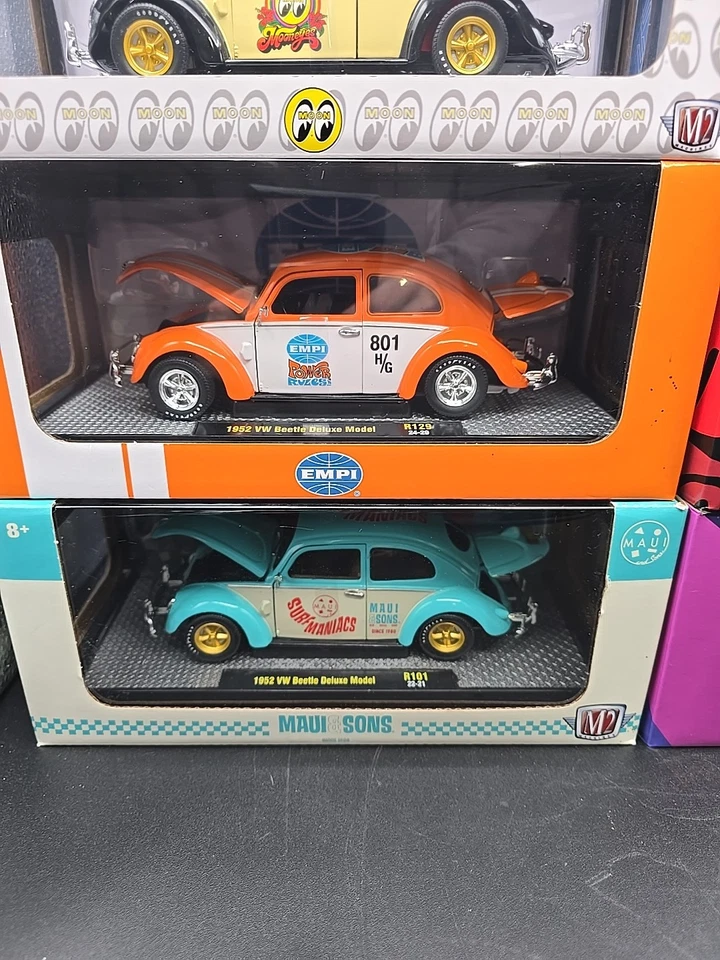 M2 машины 1:24 Vw Volkswagen Beetle лот из 6. Mooneyes и многое другое  - Изображение 4 из 4