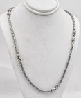Modern Designer Samuel B Benham Sterling Silver Byzantine Custom 18" necklace
