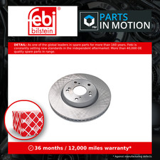 2x Brake Discs Pair Vented fits HONDA HR-V RU1 1.5 Front 2015 on 293mm Set Febi