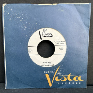 F-470 Buena Vista 45 rpm record Louis Armstrong Heigh Ho, Disney rare single