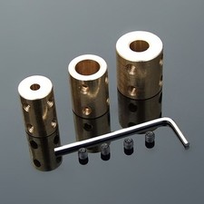 Brass Shaft Coupling Rigid Coupling Coupler Motor Connector 4/5/6/7/8/10/12mm