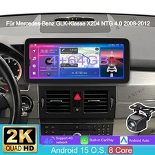 F&uuml;r Mercedes-Benz GLK-Klasse X204 2008-2012 Android 15 Autoradio Navi GPS 2K+Kam