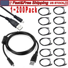 PwrON USB Charger PC Charging Data Sync Cable for Sony Cybershot DSC-W830 Camera