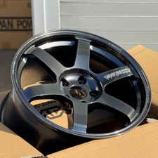 RAYS VOLK TE37 SAGA S-PLUS 18X9.5 +38 5X114.3 SHINING BLACK METAL 4 WHEELS
